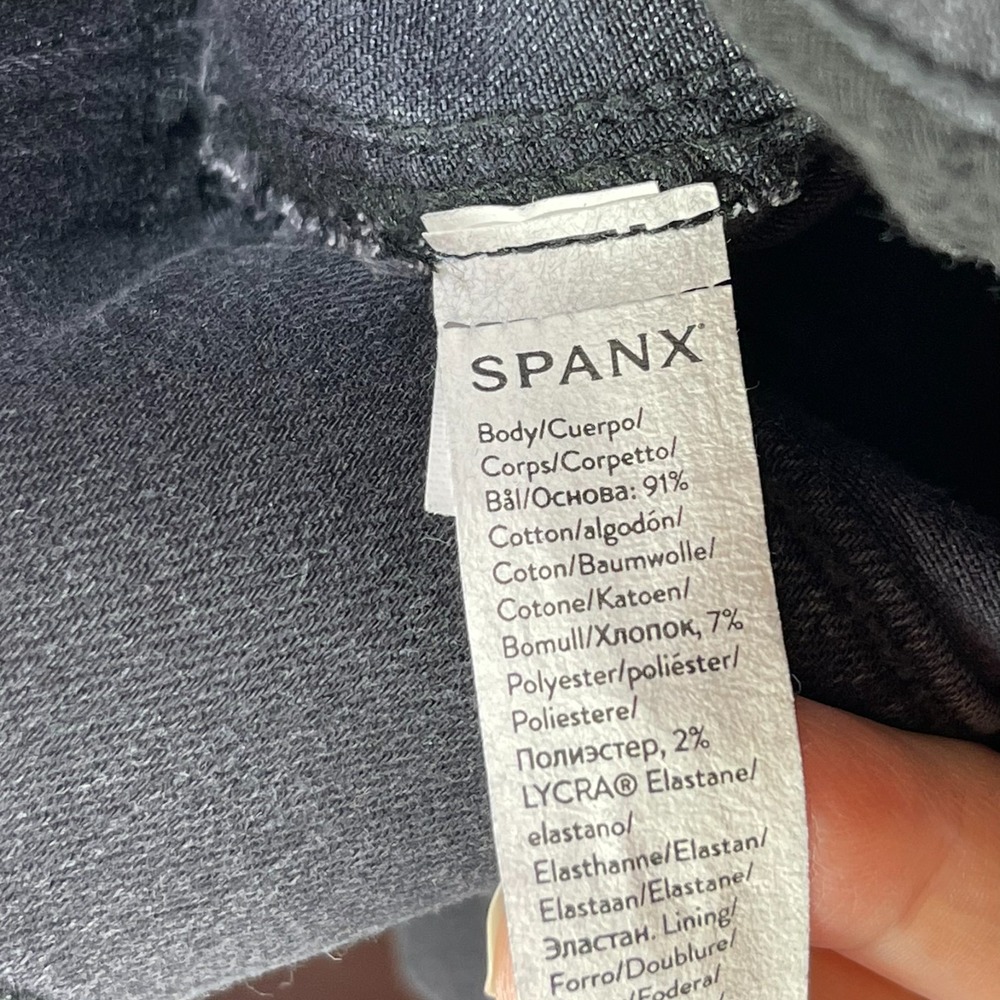 Spanx Straight Jeans Womens 1X Tall Stretchy Cotton Blue - Picture 6 of 9